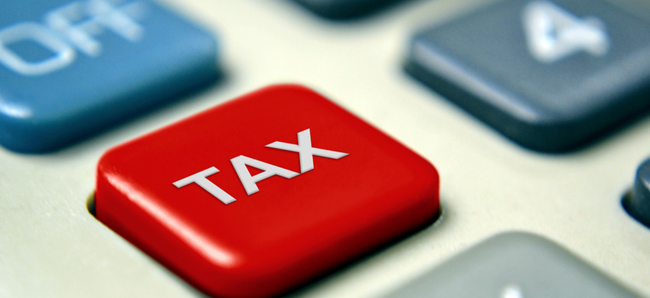 Tax Calculator with Red Button